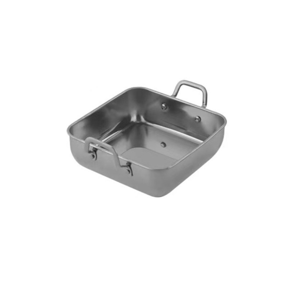 Korean Food Snacks - Stainless Steel Square Food Serving Trays