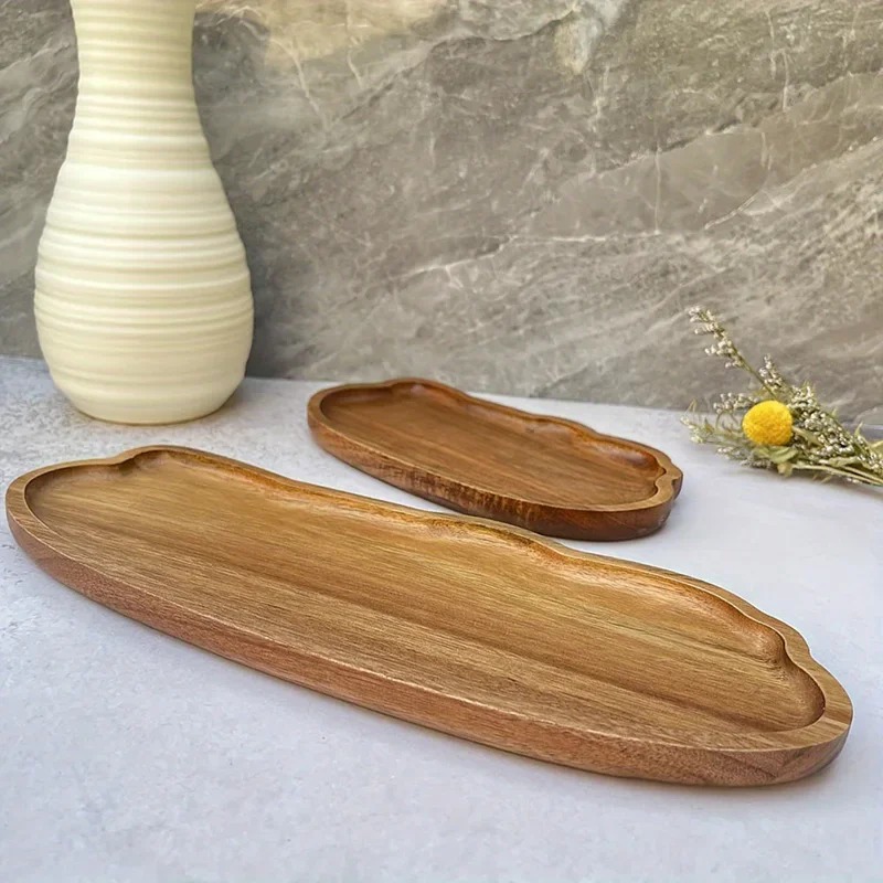 Food In Japanese Snacks - Japanese-style wooden coffee trays, fruit trays,