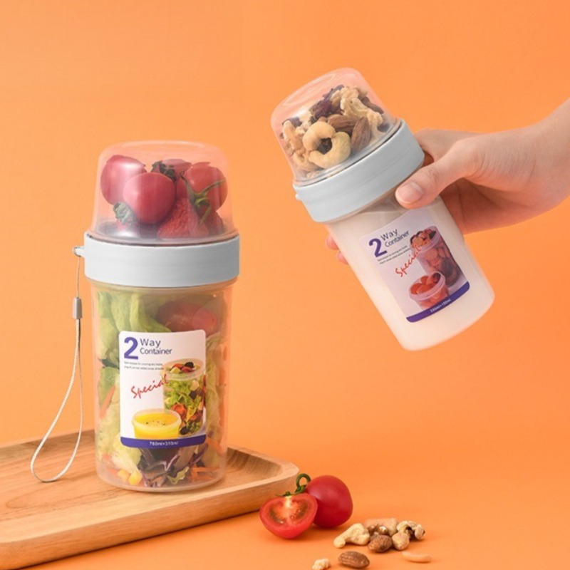 Baby Food Snacks Yogurt - Portable Double-layer Multi-purpose Fresh-keeping Box Yogurt