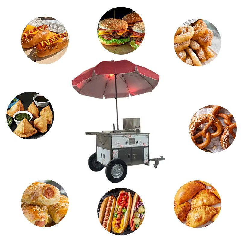 Compact Mobile Snack Food Cart - Street Food Snacks review and price
