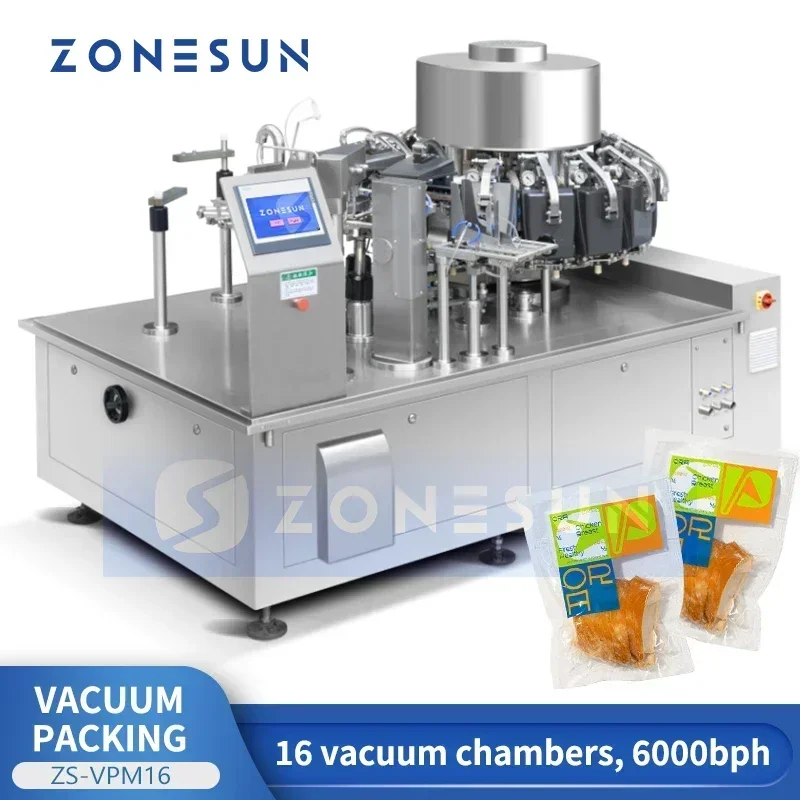 ZONESUN ZS-VPM16 Rotary Vacuum - Food With Snacks review and price