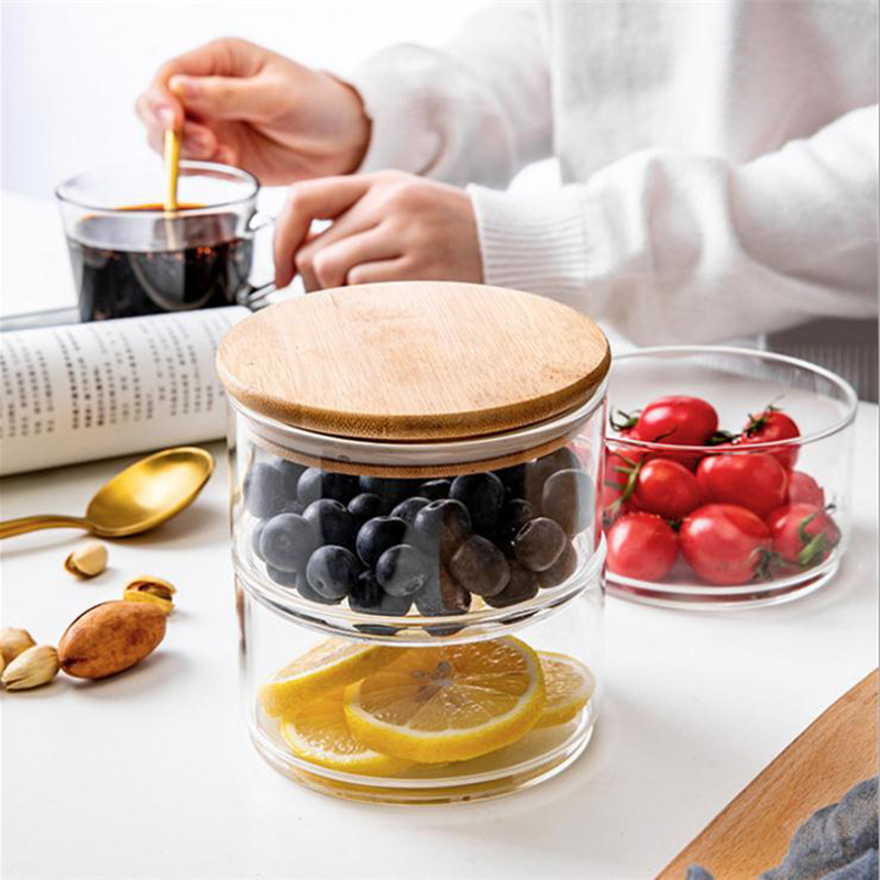 Mini Glass Bowl with Bamboo Ai - Baby Food Snacks Yogurt review and price