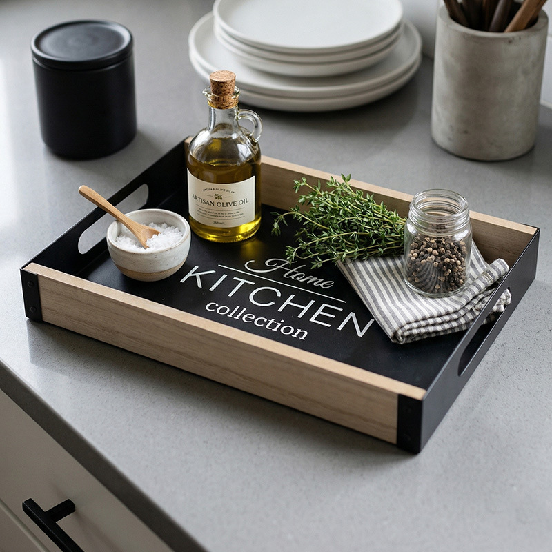 Nordic Breakfast Metal Tray wi - Korean Food Snacks review and price