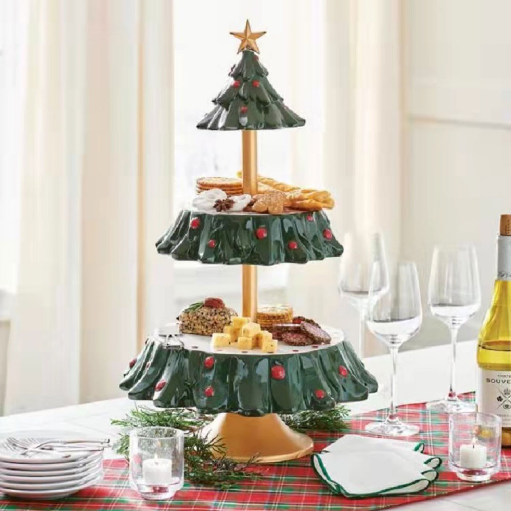 Christmas Tree Dessert Plate N - Food City Snacks review and price