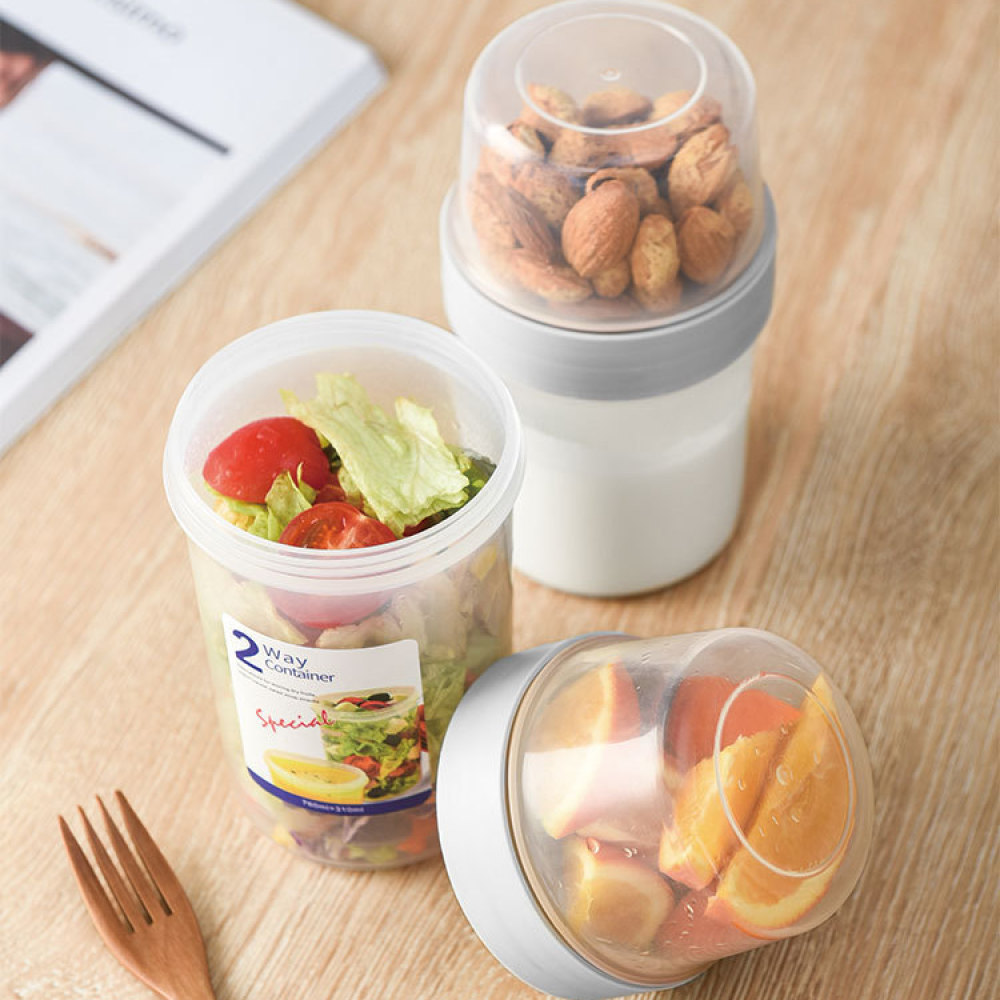 Portable Double Layer Food Sto - Baby Food Snacks Yogurt review and price