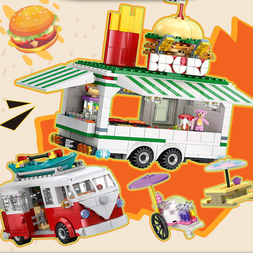 Creative City Street View Buil - Food City Snacks review and price
