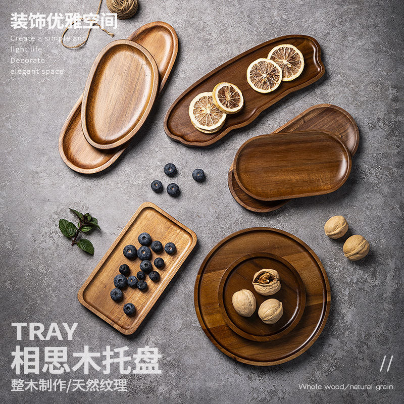 Tableware Solid Wood Food Tray - Food In Japanese Snacks review and price