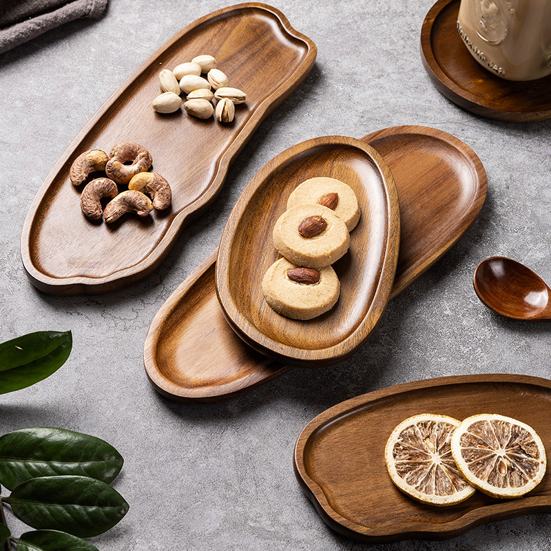 Tableware Solid Wood Food Tray - Food In Japanese Snacks review and price