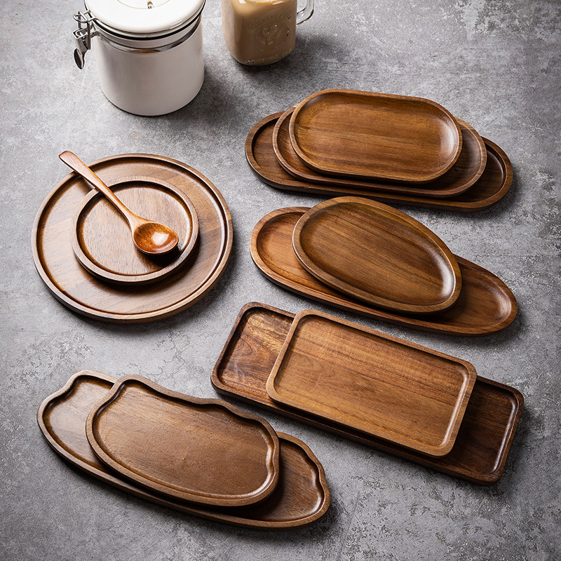 Tableware Solid Wood Food Tray - Food In Japanese Snacks review and price