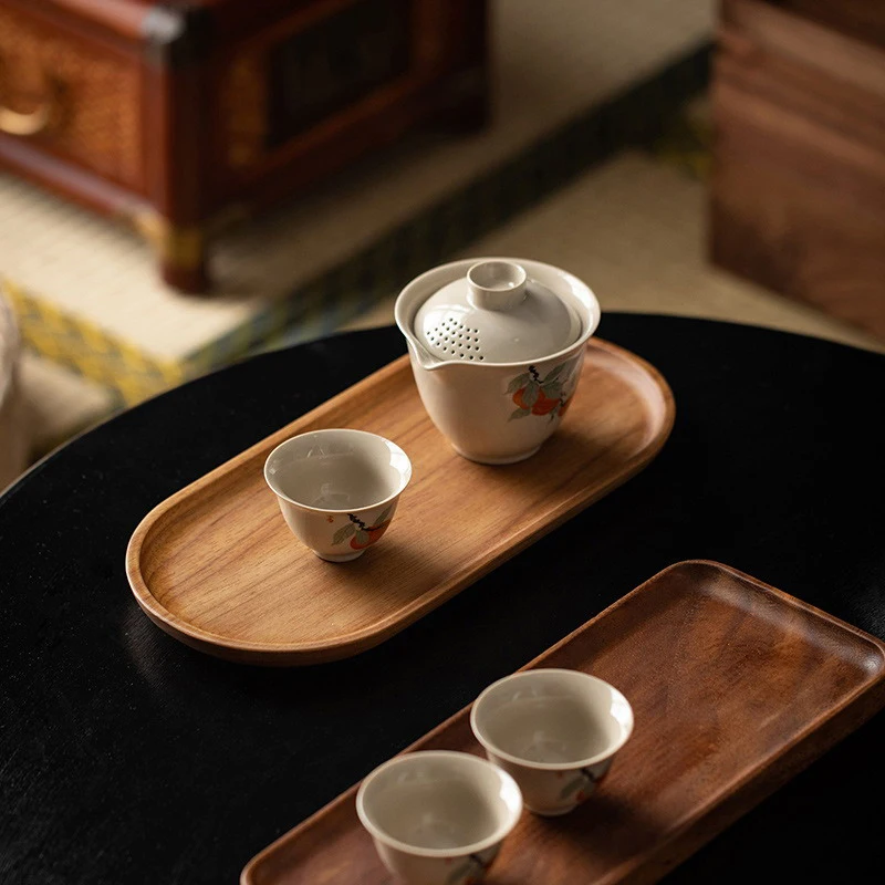 Tableware Solid Wood Food Tray - Food In Japanese Snacks review and price