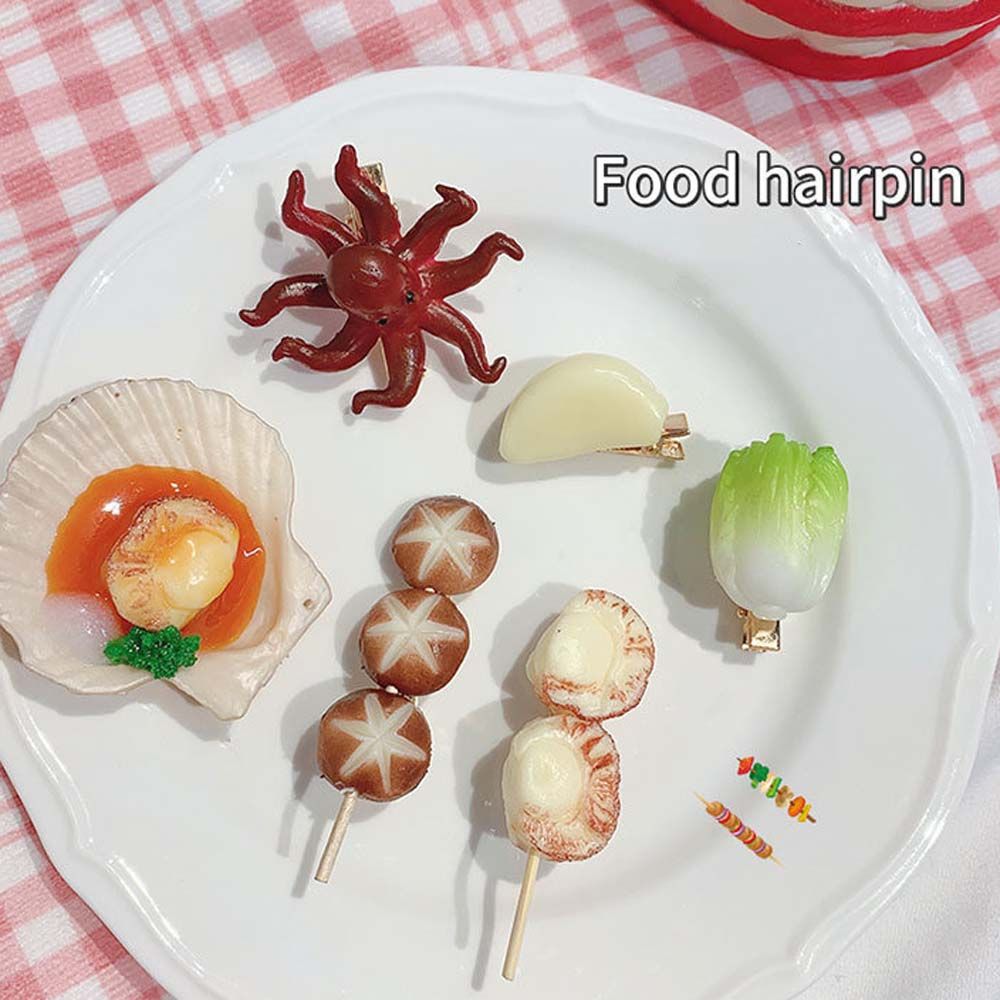 Clip Cartoon Skewer Snack Hair - Korean Food Snacks review and price