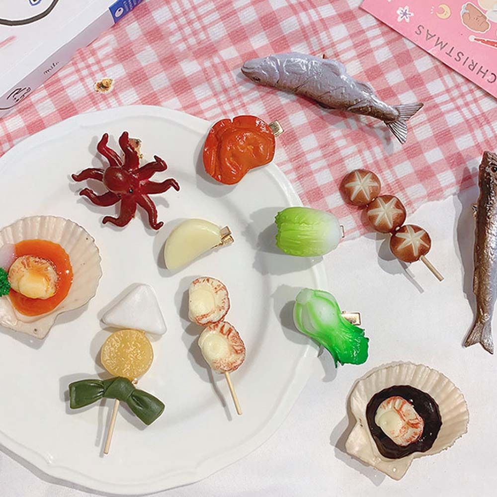 Clip Cartoon Skewer Snack Hair - Korean Food Snacks review and price